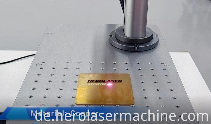 Mini -Desktop -Z -Achse -Faser -Lasermarkierungsmaschine für Logo